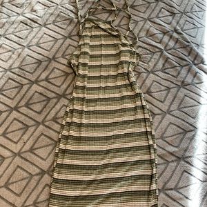 Striped green dress